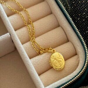 "You Do Not Yield" 14K Gold Plated Locket (Royal Coven - Licensed)